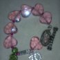 Alpha Kappa Alpha Crystal Heart Bracelet