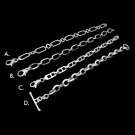 Sterling Silver Chain Toggle Bracelet D