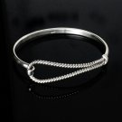 Sterling Silver Rope Bangle