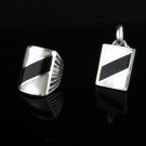 Sterling Silver & MOP Pendant & Ring