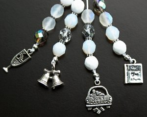 Handbag Charm, Wedding Favour - Beaded Gift, Keyring