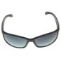 Fashionable UV400 Protection Black Frame Blue Colophony Lens Sports Sunglasses for Bicycling