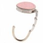 Fashionable Pure Pink Leather Handbag Shape Handbag Hook