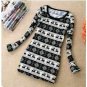 Korean Retro Style Snowflake and Deerlet Pattern Sweater