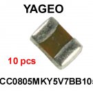CC0805MKY5V7BB105, Yageo, CAPACITOR, CERAMIC, 16V, 1 uF, 0805 [10 pcs] [H]