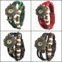 Women's Quartz Leather Bracelet Bangle Wrist Watch