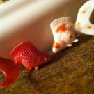 Goldfish Toy Figure fantails ryukins Plastic Figures realistic