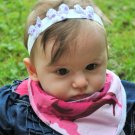 3 shabby Chic flower headband. Baby toddler child
