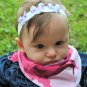 3 shabby Chic flower headband. Baby toddler child