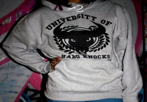University of hard knocks Grey hoody