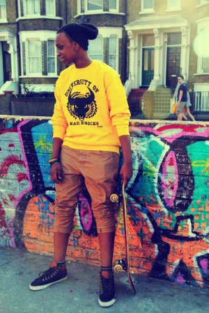 University of hard knocks yellow sweater