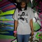 Grey ninja bone headed girl T-shirt