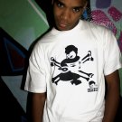white ninja bone headed girl T-shirt
