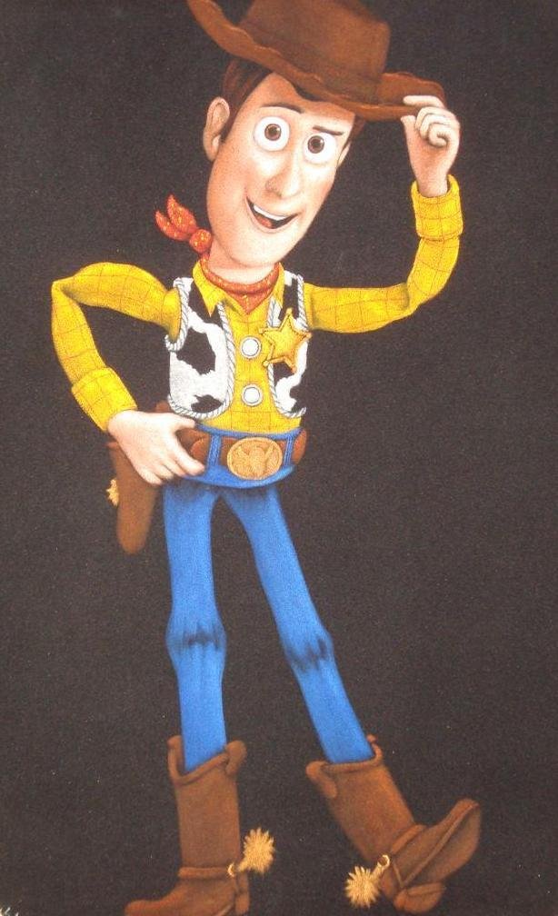 toy story woody painting