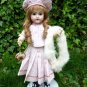 Antique Old German Bisque Head Brown Eyed Beauty Doll w/ Impish Grin