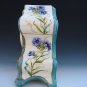 Old Antique French Ceramic Porcelain Sevres Mantle Clock w/ Handpainted Flowers