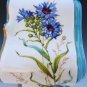 Old Antique French Ceramic Porcelain Sevres Mantle Clock w/ Handpainted Flowers