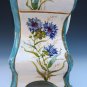 Old Antique French Ceramic Porcelain Sevres Mantle Clock w/ Handpainted Flowers