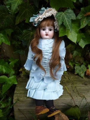 Old Antique German Cabinet Sized German Bisque Head Kestner Doll ~BEAUTIFUL!~