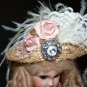 Victorian Style Hat 4 Antique French Fashion, Jumeau-or German Bisque Head Dolls