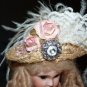 Victorian Style Hat 4 Antique French Fashion, Jumeau-or German Bisque Head Dolls
