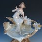 Old Antique Art Nouveau Bohemian European Lusterware Fairy Lady Woman Figure