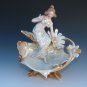 Old Antique Art Nouveau Bohemian European Lusterware Fairy Lady Woman Figure