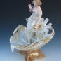 Old Antique Art Nouveau Bohemian European Lusterware Fairy Lady Woman Figure