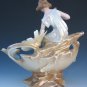 Old Antique Art Nouveau Bohemian European Lusterware Fairy Lady Woman Figure