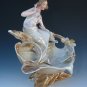 Old Antique Art Nouveau Bohemian European Lusterware Fairy Lady Woman Figure