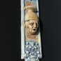 Antique Polychrome Faience Fayence Tinglazed Grotesque Man Pottery Wall Plaque
