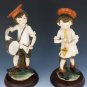 Early HTF Vintage Retired Giuseppe Armani Italy Porcelain Musician Boy Figures