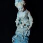 Old Antique European Continental Porcelain Mid To Late Victorian Era Girl Figure