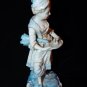 Old Antique European Continental Porcelain Mid To Late Victorian Era Girl Figure