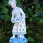 Old Antique European Continental Porcelain Mid To Late Victorian Era Girl Figure