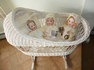 Precious Old Antique Life Sized German Bisque Kley & Hahn Character Baby Doll