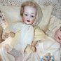 Precious Old Antique Life Sized German Bisque Kley & Hahn Character Baby Doll