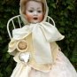 Precious Old Antique Life Sized German Bisque Kley & Hahn Character Baby Doll