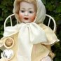 Precious Old Antique Life Sized German Bisque Kley & Hahn Character Baby Doll