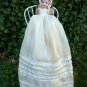 Lovely Old Antique German Bisque Head Baby Doll w/ Antique Wooden High Chair