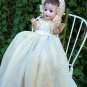 Lovely Old Antique German Bisque Head Baby Doll w/ Antique Wooden High Chair