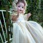 Lovely Old Antique German Bisque Head Baby Doll w/ Antique Wooden High Chair