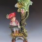 Old Antique Brothers Urbach Teplitz Bohemian Austrian Majolica Boy Girl Vase Pr