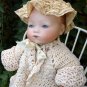 Adorable Old Antique German Armand Marseille Solid Dome Bisque Head Baby Doll