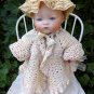 Adorable Old Antique German Armand Marseille Solid Dome Bisque Head Baby Doll