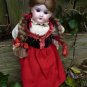 Antique Old German Armand Marseille Florodora Doll In Original Regional Outfit