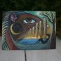 Listed Artist Allison Kendis Abstract Surrealist Dream Oil On Board Painting