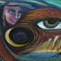 Listed Artist Allison Kendis Abstract Surrealist Dream Oil On Board Painting