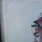 Vintage Hand Tinted Victorian Girl Etching Signed Listed Artist Philip Alfieri