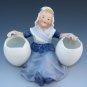 Old Antique German Bisque Piano Baby Doll Gebruder Heubach Dutch Girl Figure